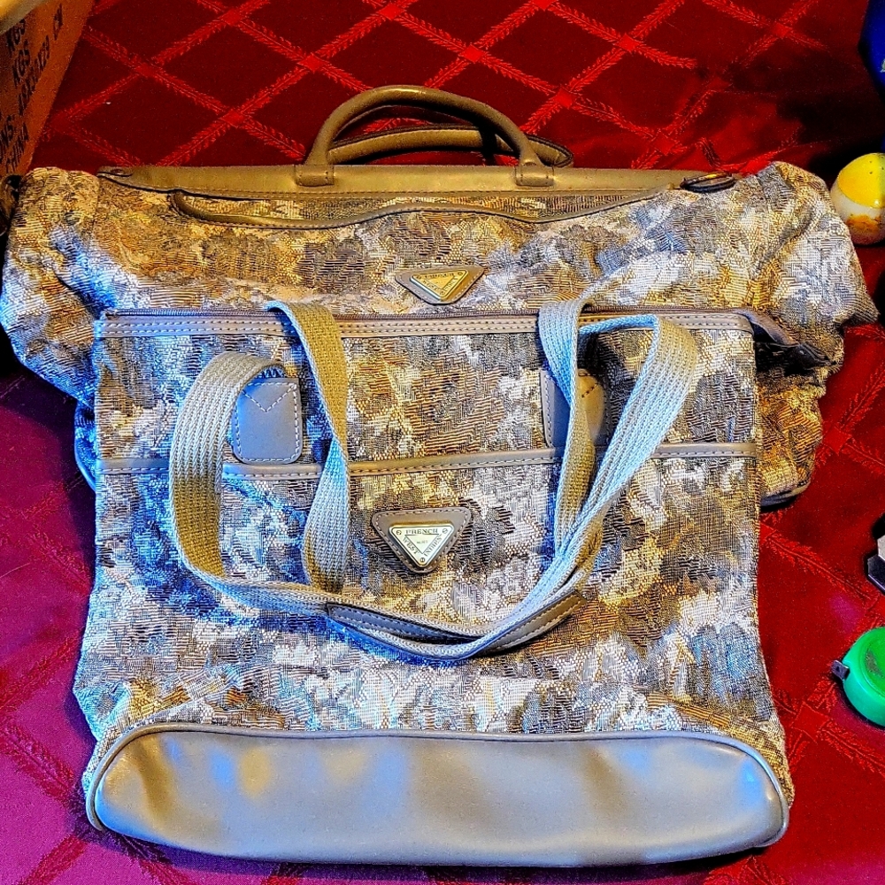 French West Indies travel bag with matching purse.